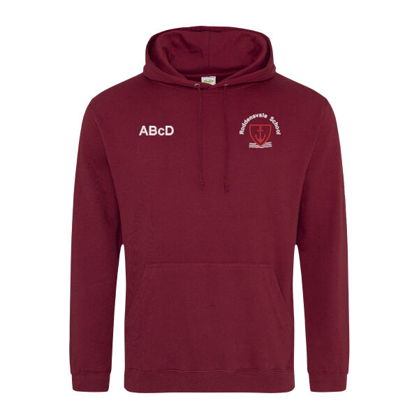 Roddensvale Leavers Hoodie - Burgundy (adult sizing) Thumbnail