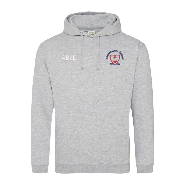 Roddensvale Leavers Hoodie - Heather Grey (adult sizing) Thumbnail