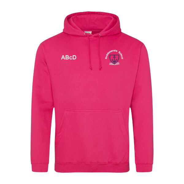 Roddensvale Leavers Hoodie - Hot Pink (adult sizing) Thumbnail